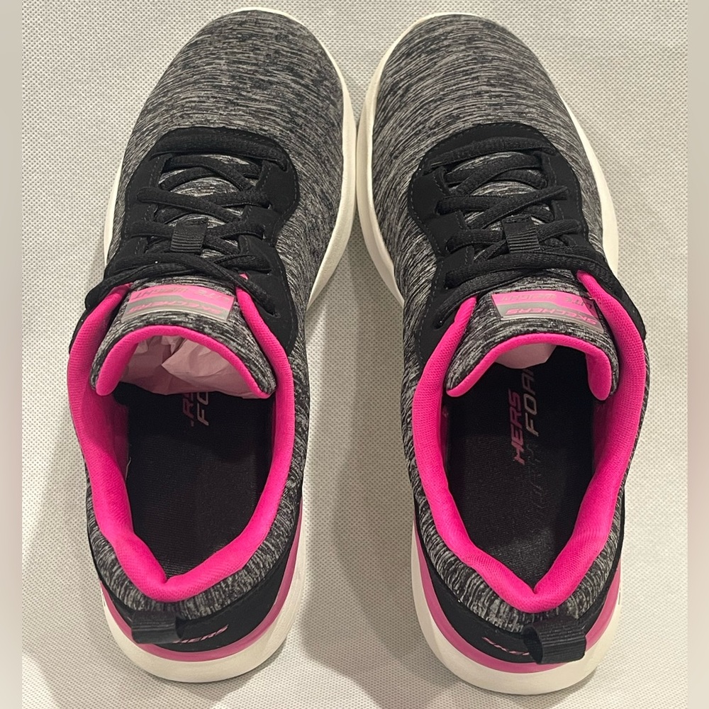 Skechers Women's Skech-Air Dynamight Black/Hot Pink - Size 7 - Picture 5 of 7